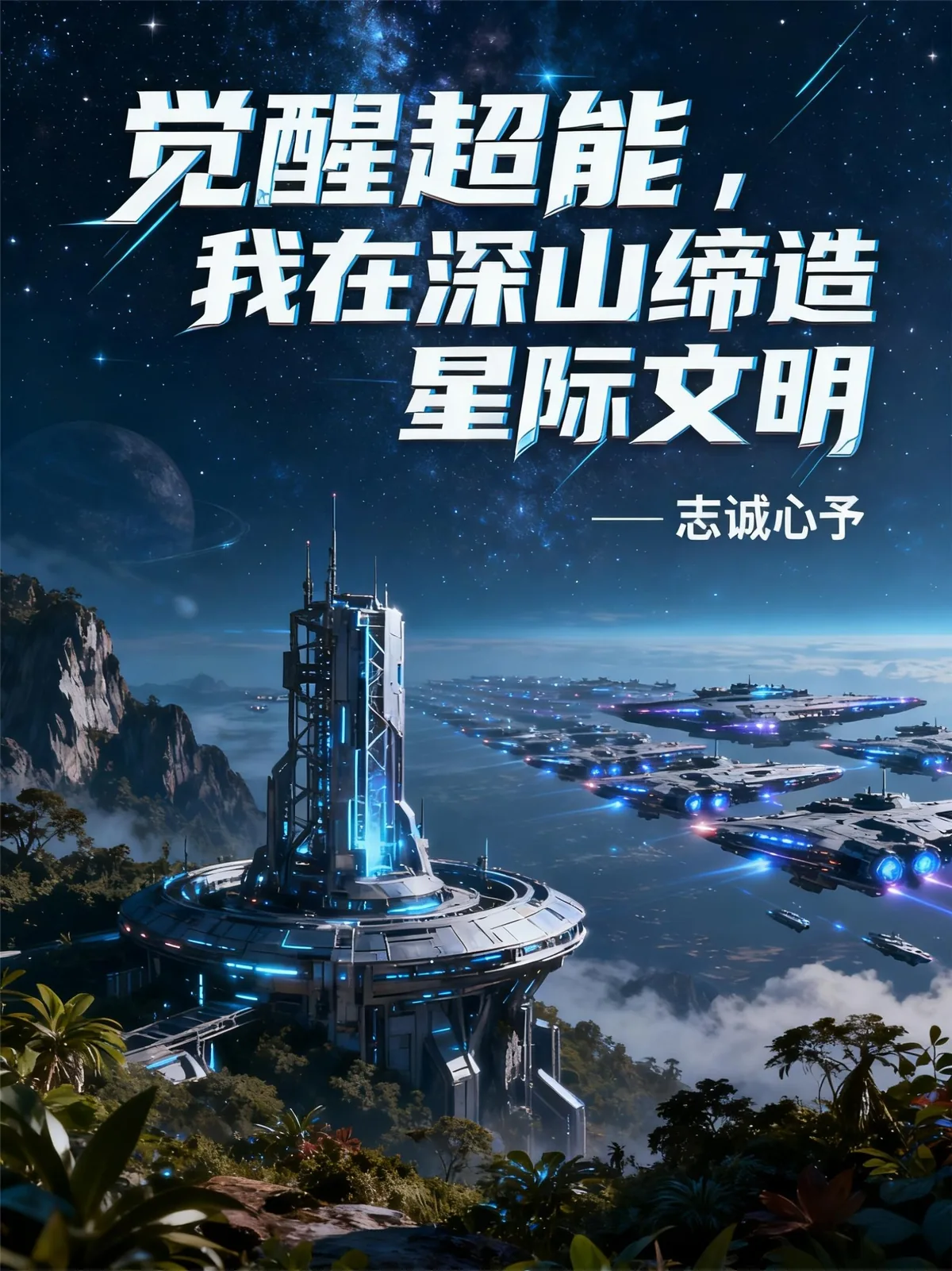 《觉醒超能，我在深山缔造星际文明》小说封面